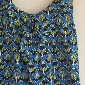 Banana Republic Blue Patterned Top